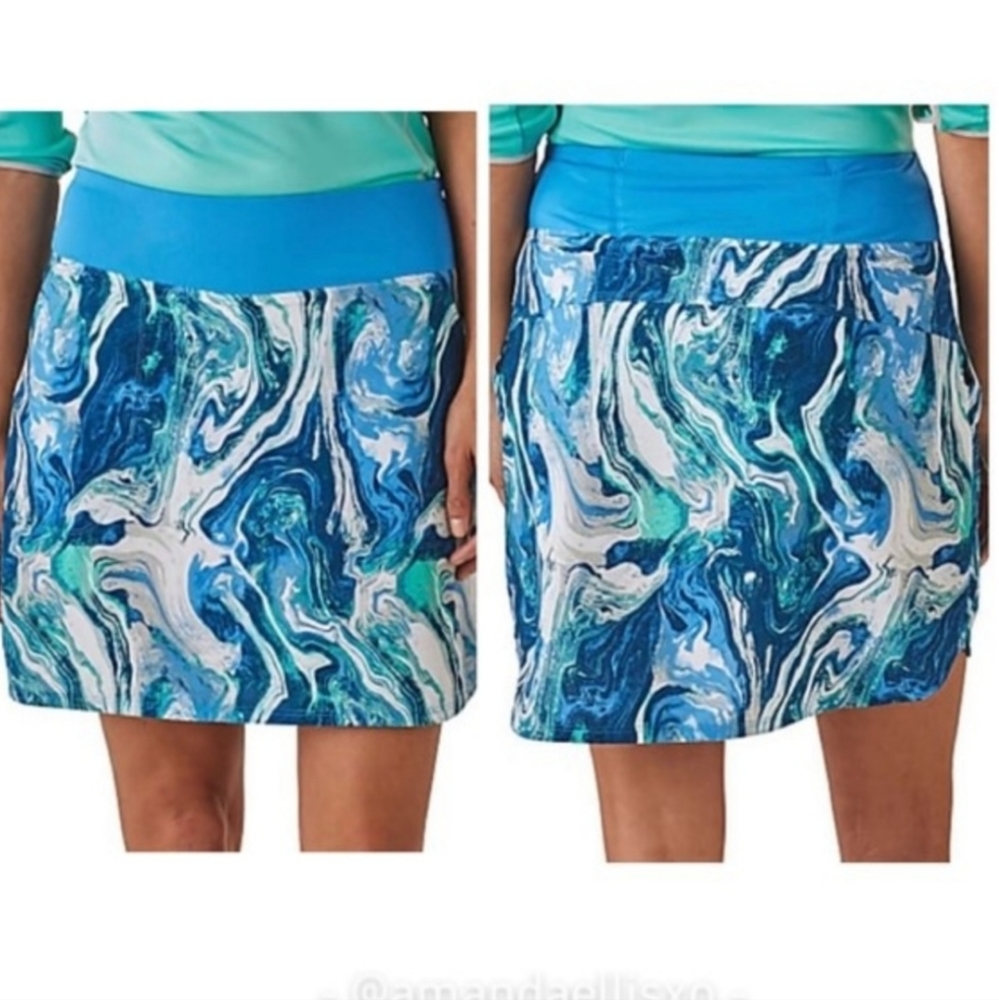 Patagonia Blue Marble Print Skirt Skort